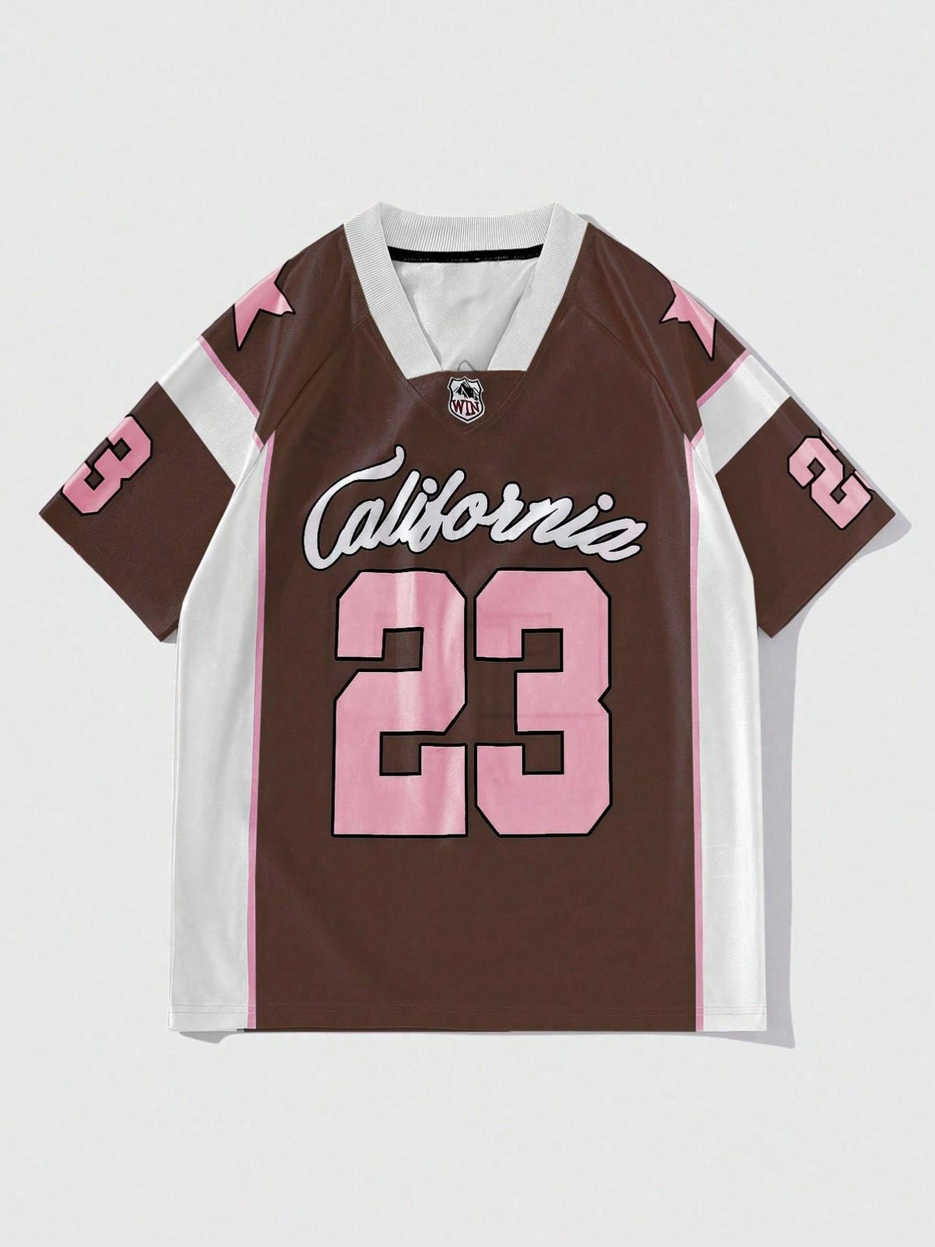 California 23 Brown Pink Football Jersey