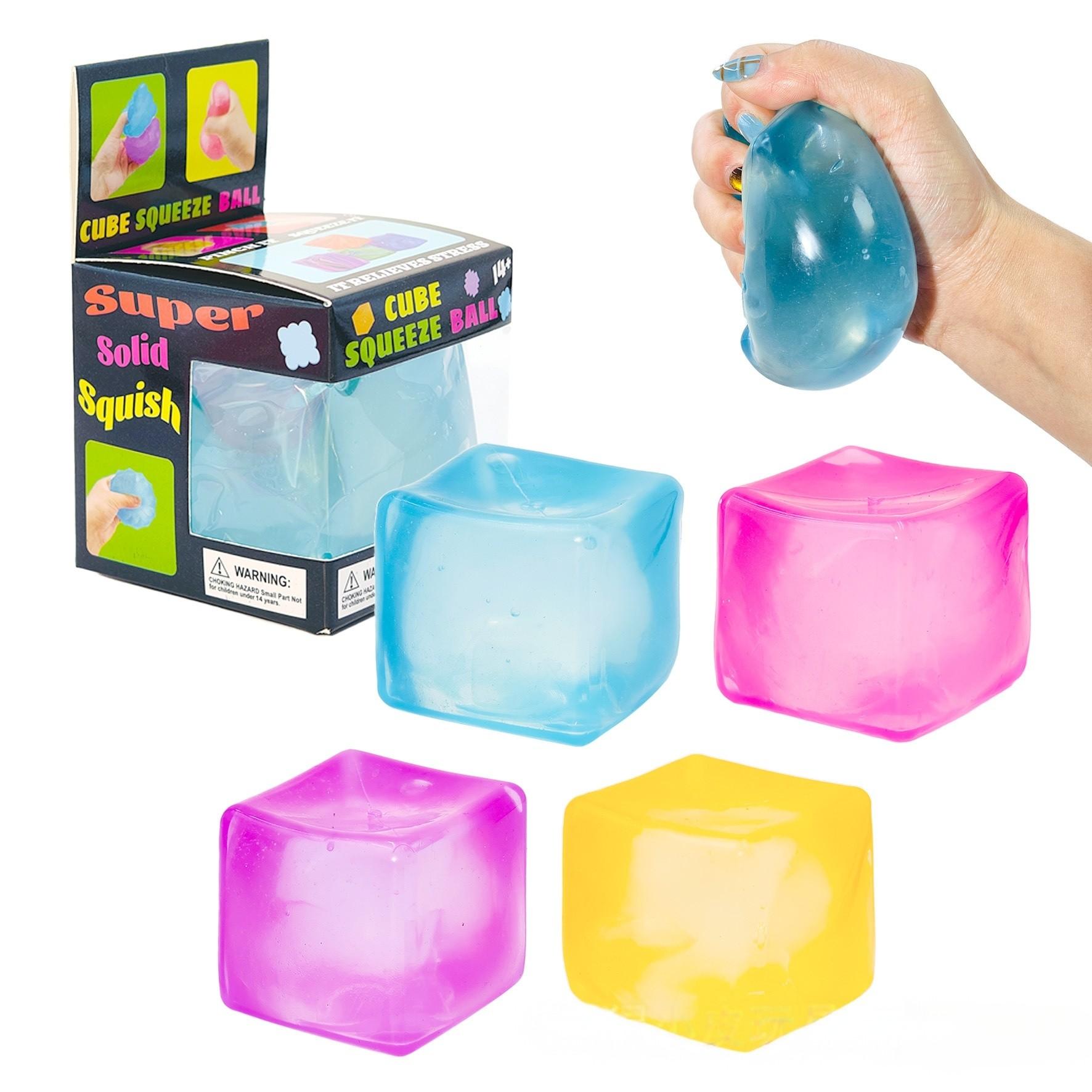 Creative Jelly Color Cube Squeeze Toy, Slow Rebound Stress Relief, Relieve Learning Anxiety, Work Pressure, Relaxing Fun