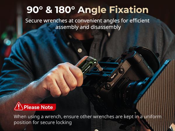 SmallRig x FILM RIOT Folding Tool Set with Screwdrivers and Hex Key Wrenches, Multiple Angle Positioning, Portable and Compact Design