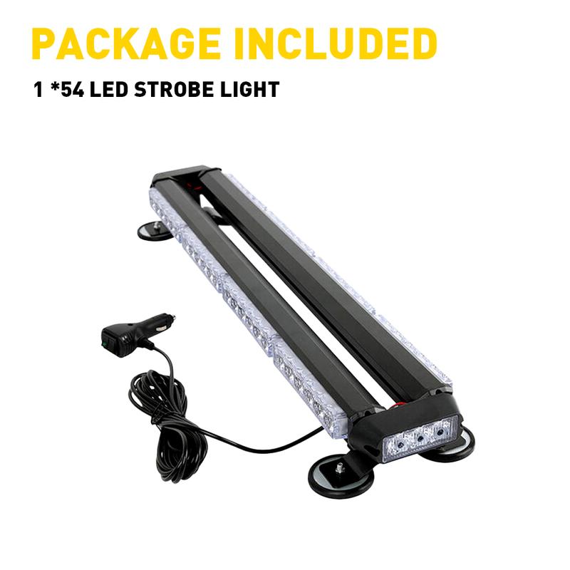 26.5" Emergency Bar LED Light Warning Rooftop Strobe Advisor Traffic Flash Lamp