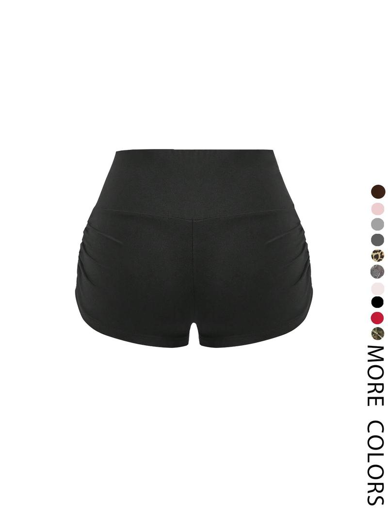 Cool Hoodie Set with High-Waisted Ruched Shorts, Loose Fit, Soft Fabric, Perfect for Fall & Winter, School & Club Wear