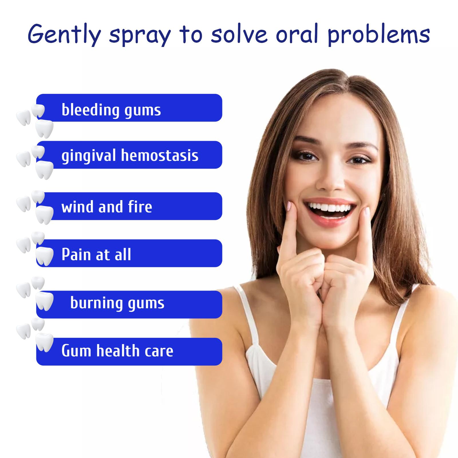 Special analgesic spray for toothache, used to reduce swelling and pain of teeth, eliminate inflammation of wisdom teeth, gingivitis, nerve treatment of periodontitis. Special analgesic spray for toothache, used to reduce swelling and pain of teeth, eliminate inflammation of wisdom teeth, gingivitis, nerve treatment of periodontitis.
