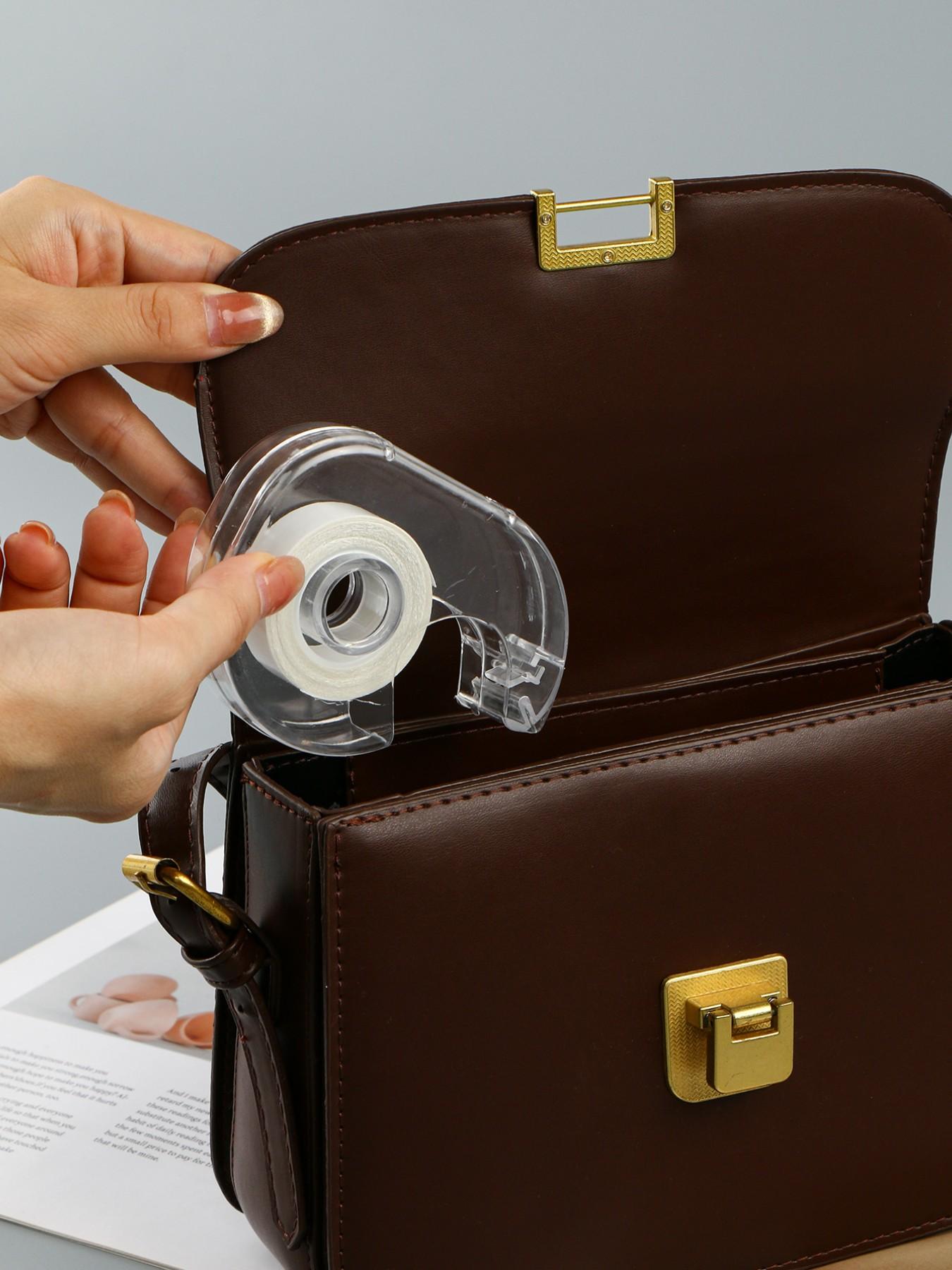 Disposable Double-Sided Transparent Adhesive Tape for Hijab Invisible Adhesive Sticker Anti-Slip No Trace Fixed Tape for Scarf Headscarf Wrap Easy Tear Roll Stickers