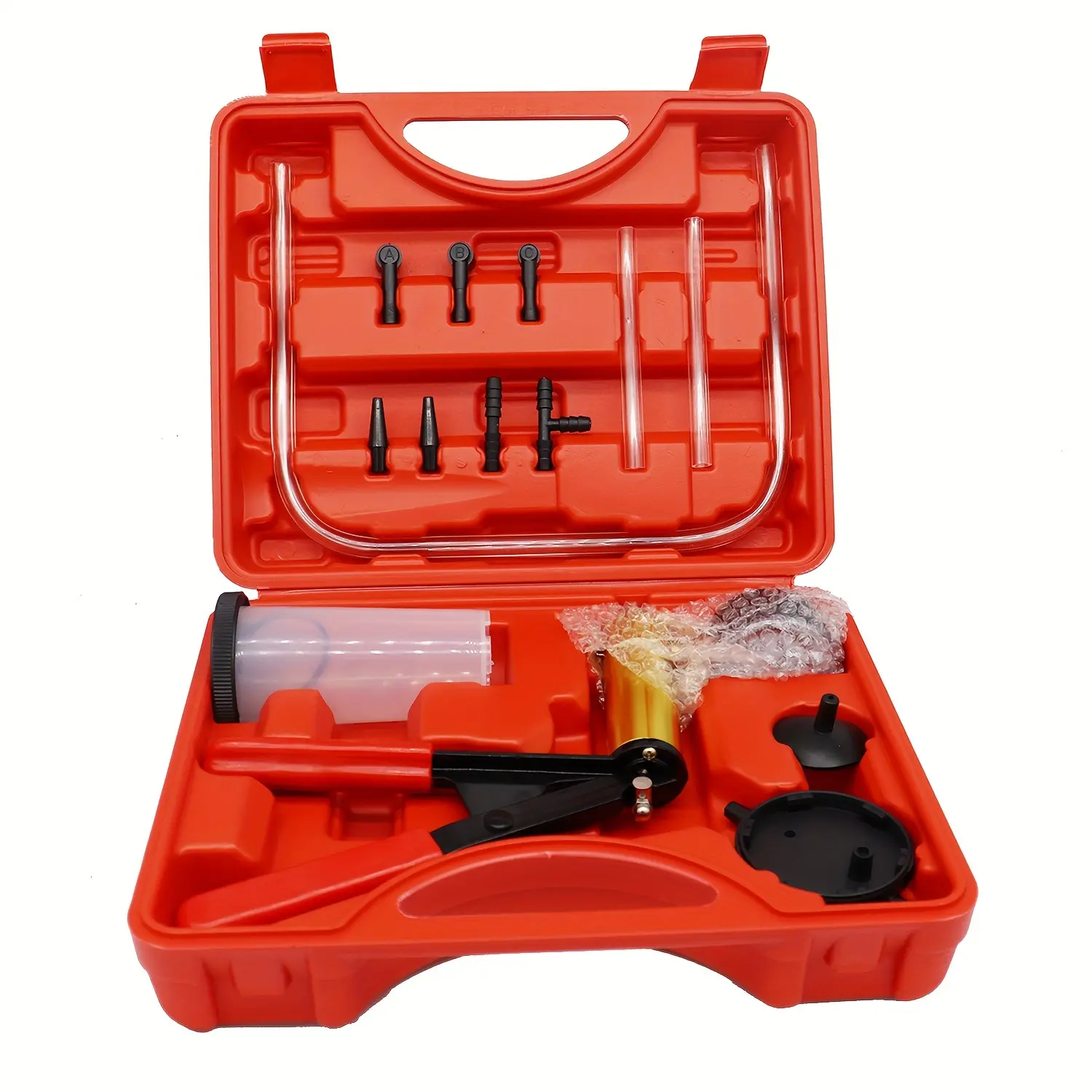 CAR Repair Tools Hand Held Brake Fluid Bleeder Tools Vacuum Pistol Pump Tester Kit Aluminum Pump Body Pressure Vacuum Gauge