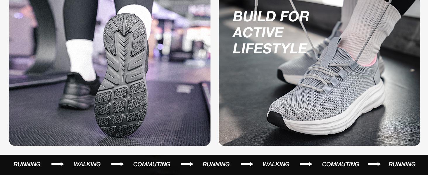 KOLILI Women's Wide Toe Box Shoes Arch Support Design Suitable for running Fitness and Walking Shoes Easy Slip On Cushion Walking Sneakers Girl SpringStatements