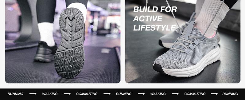 KOLILI Women's Wide Toe Box Shoes with Arch Support Laces All Seasons Breathable Cushioned Walking Sneakers for Running Fitness and Walking