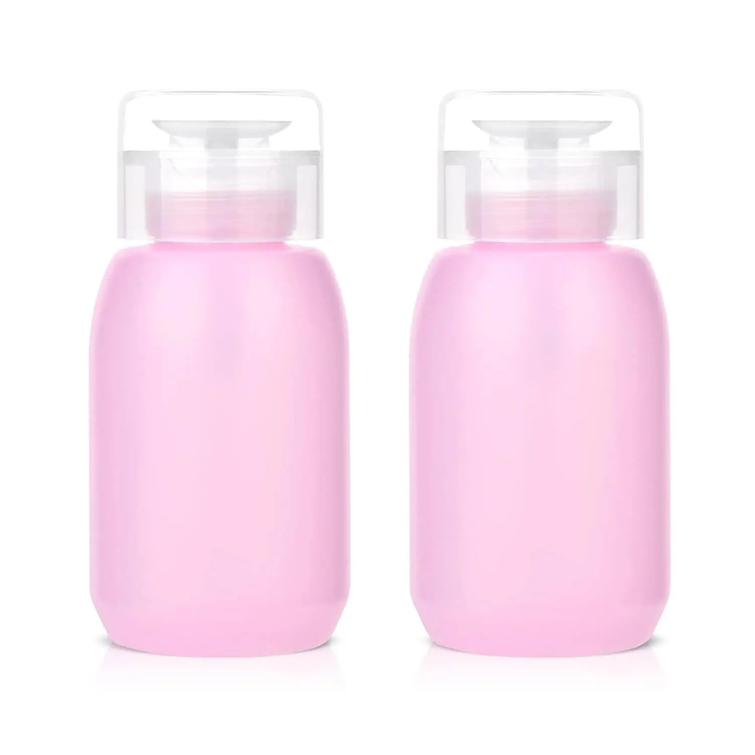 Acetone Push Down Pump Dispenser, 200ml 2-Pack  Polish Remover | Acetone Safe,Lockable Pump Bottle, Leak Proof, - Pump , , for , Toner, Makeup Remover,Anti-Deformation