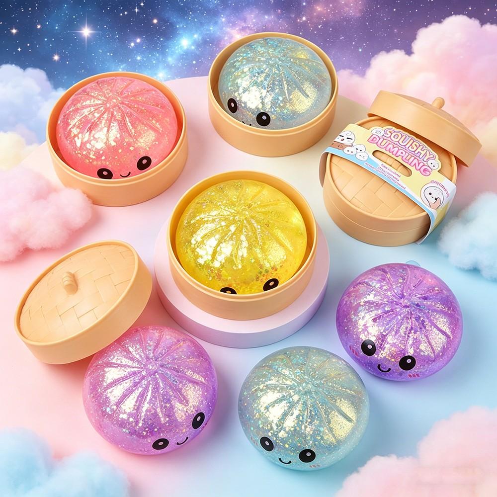5-Piece Blind Box Set, Soft Shell Octopus Candy Flash Card, Cute Strawberry Cookie Squeeze Toy, Stress Relief Gift Kit, Random Colors
