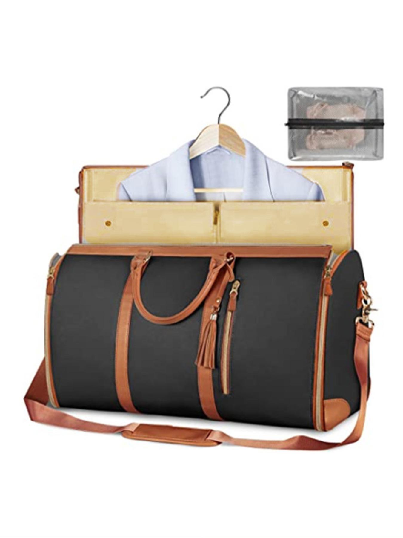 Multifunctional clothes-hanging travel storage bag, portable folding suit bag, large-capacity fashion, simplicity, leisure and joker handbag for business trip,  classic   suitable for business trip, Travel Duffle Bag, etc.