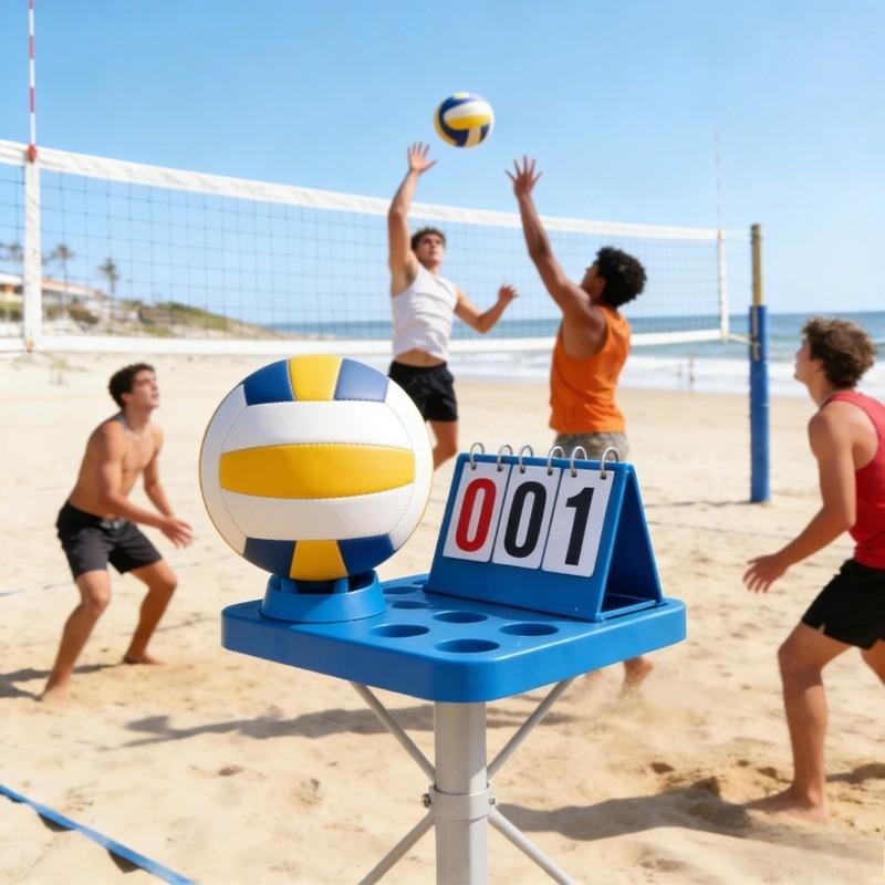 2-Piece Multi-Functional Soccer Basketball Training Stand, Ball Launching Rack, Marker Disk Combo, Sports Equipment