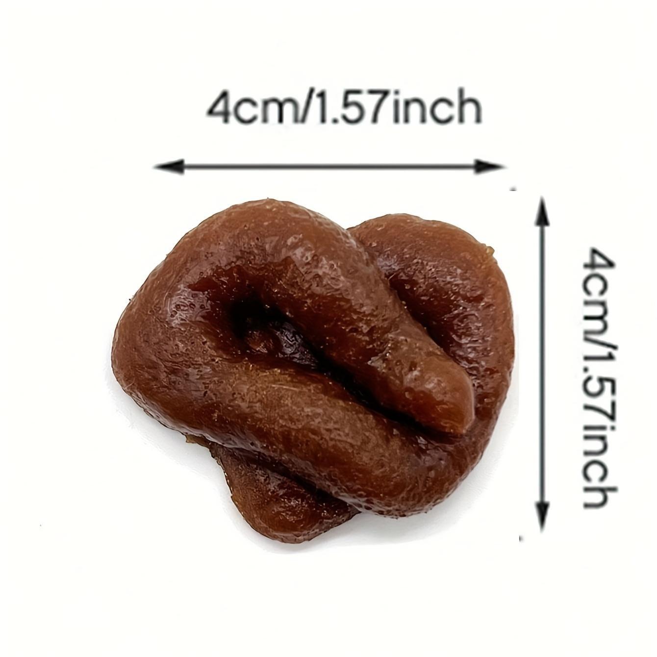 Funny Fake Poop Toy, Soft Rubber Stress Relief Gag Gift, Prank Joke Item for April Fools' Day, Fun Novelty Present for Holidays
