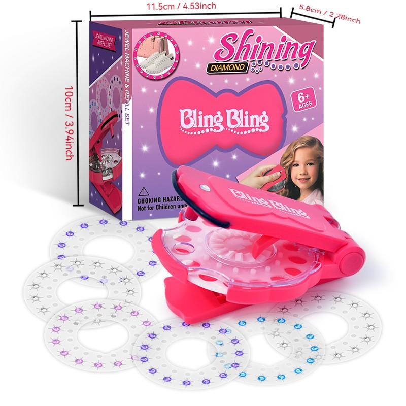 Magic Nail Drill Machine Set, DIY Hair Decoration Tool, Best for Bags, Postcards, Shoes, Clothes, Perfect for Any Holiday