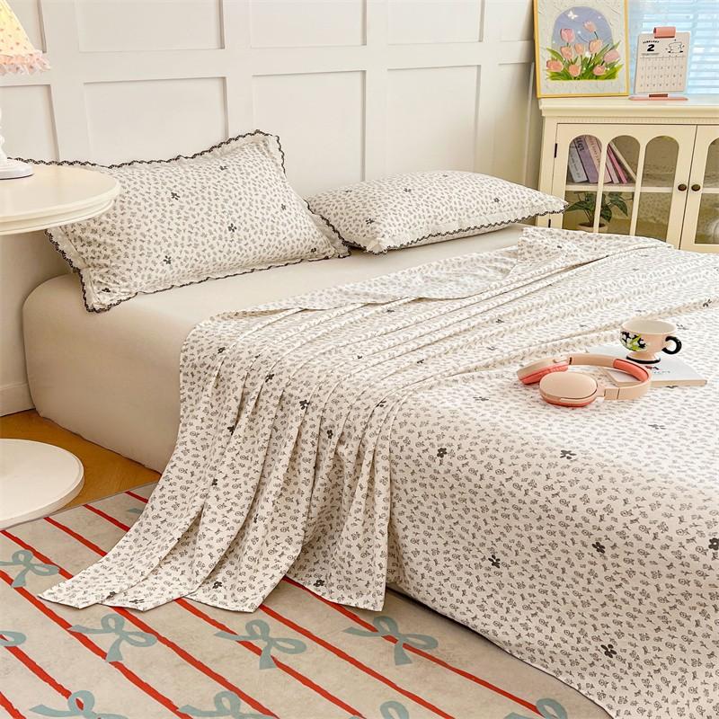 High-Quality Floral Sheet, Soft and Breathable, Lightweight, Suitable for All Seasons, Ideal for Bedroom and Guest Room