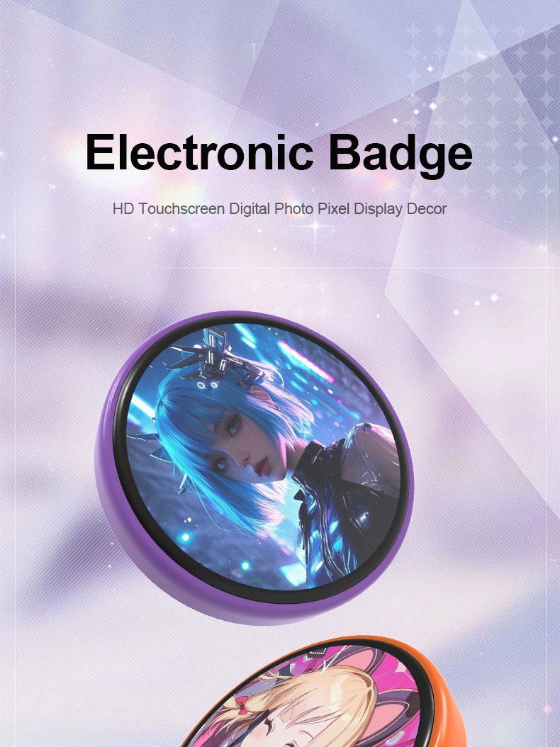 Electronic pendants, touchscreen Bluetooth electronic whistles, badge anime-themed accessories, celebrity DIY new smart whistles, anime-themed accessories, customizable video/photo display screens.