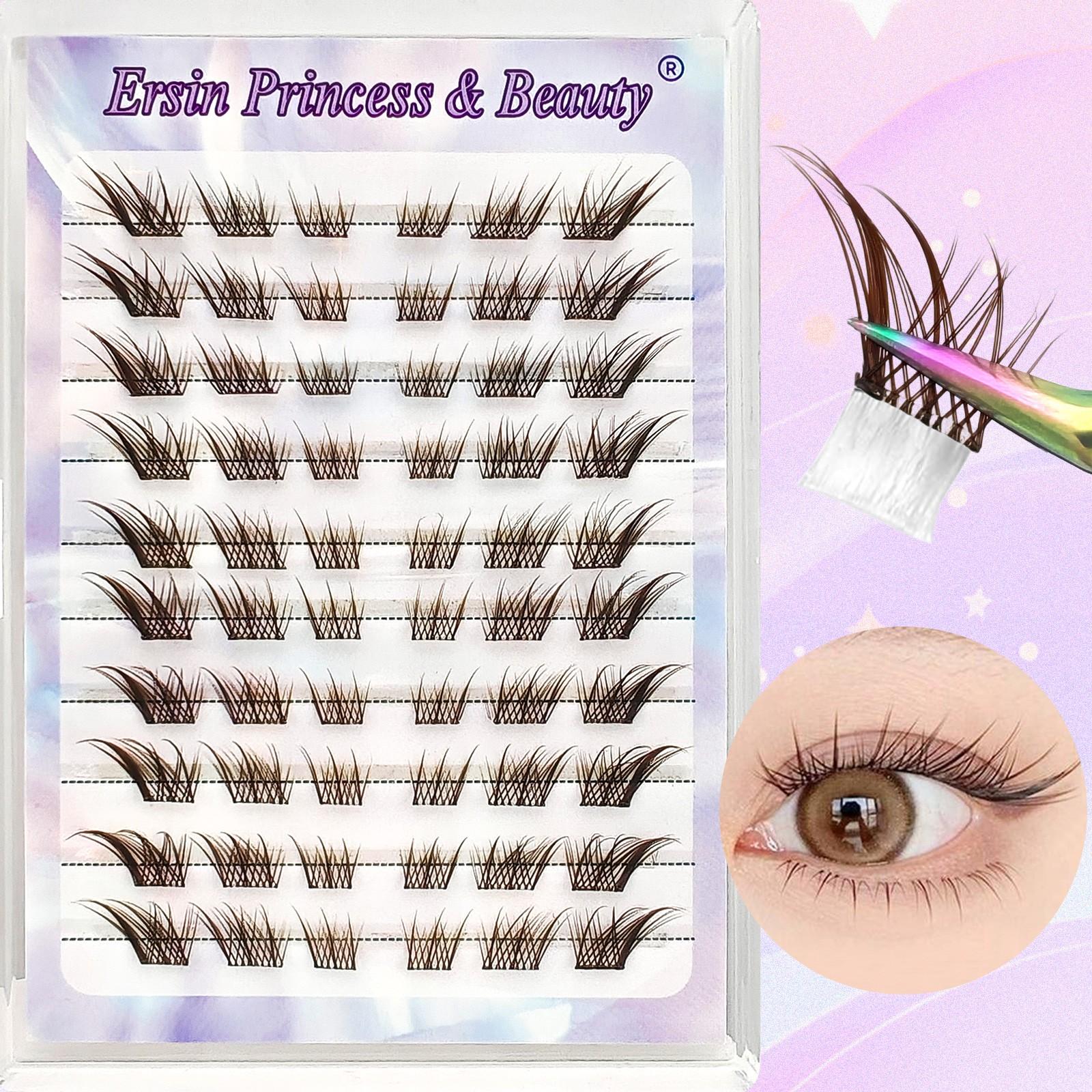 60 Pairs False Eyelashes, Makeup, Mixed Lengths 7-12mm, Self-Adhesive, Natural Look, Volume & Curl, Travel-Friendly, Cosplay Anime Lashes