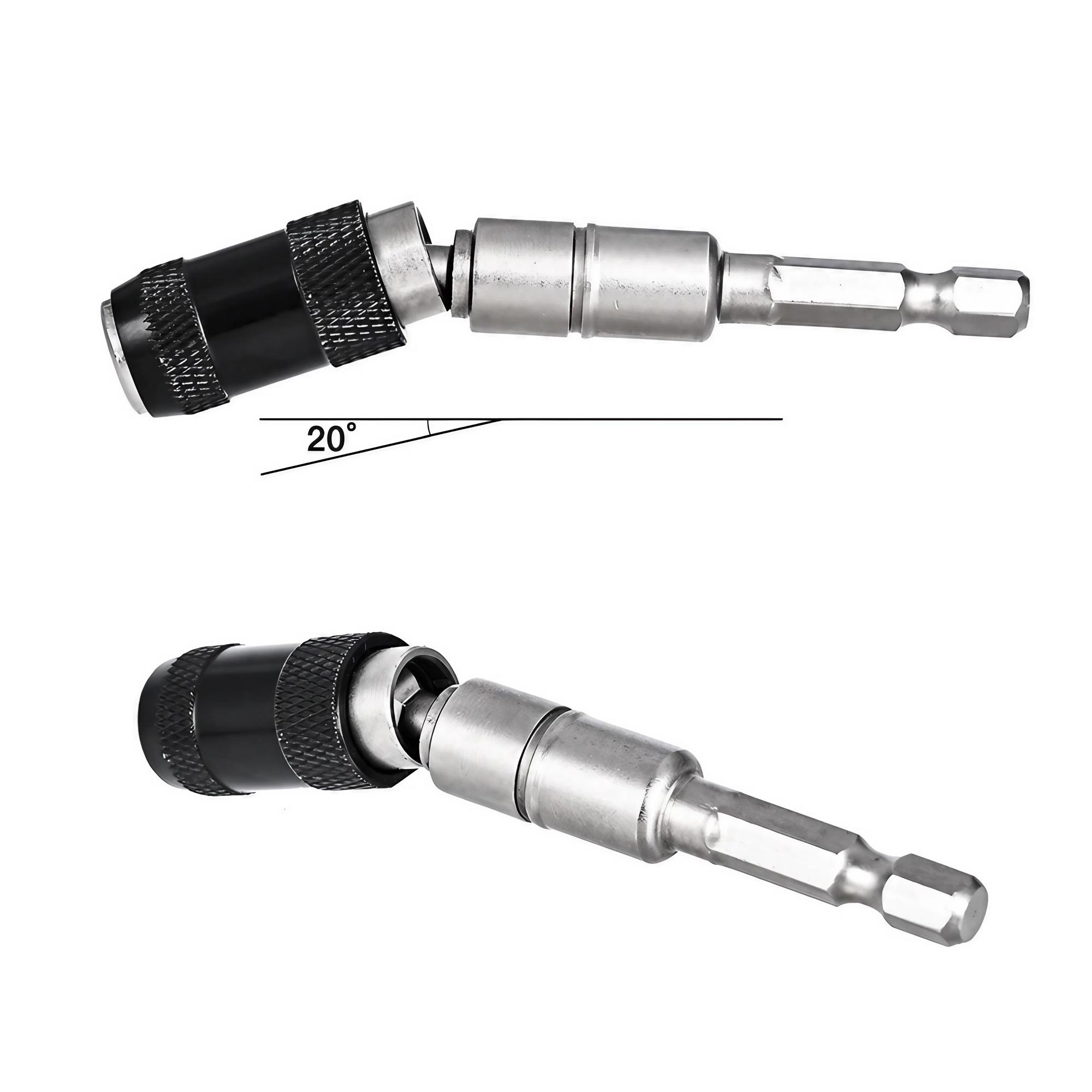 Hex Key Driver Quick-Change Extension: Locking Adapter for Drills & Screwdrivers. Perfect for DIY, Home Repair & Holiday Setups. Reach Tight Spaces with Durable Steel Bit Holder. Fits Multiple Driver Bits. Upgrade Your Toolbox!