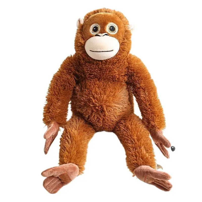 Unisex PP Fabric Gorilla Plush Doll, Long-Arm Monkey Stuffed Toy, Internet Celebrity Soothing Pillow