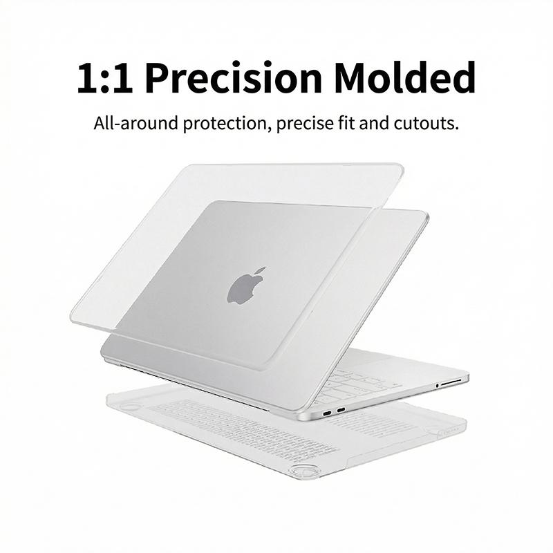 2026 New MacBook Neo 13-inch Scratch-Resistant Case, Model Neo-A3404 A18 Pro, available in four colors: Pink, Indigo, Citrus Yellow, and Crystal White, Neo Laptop Case