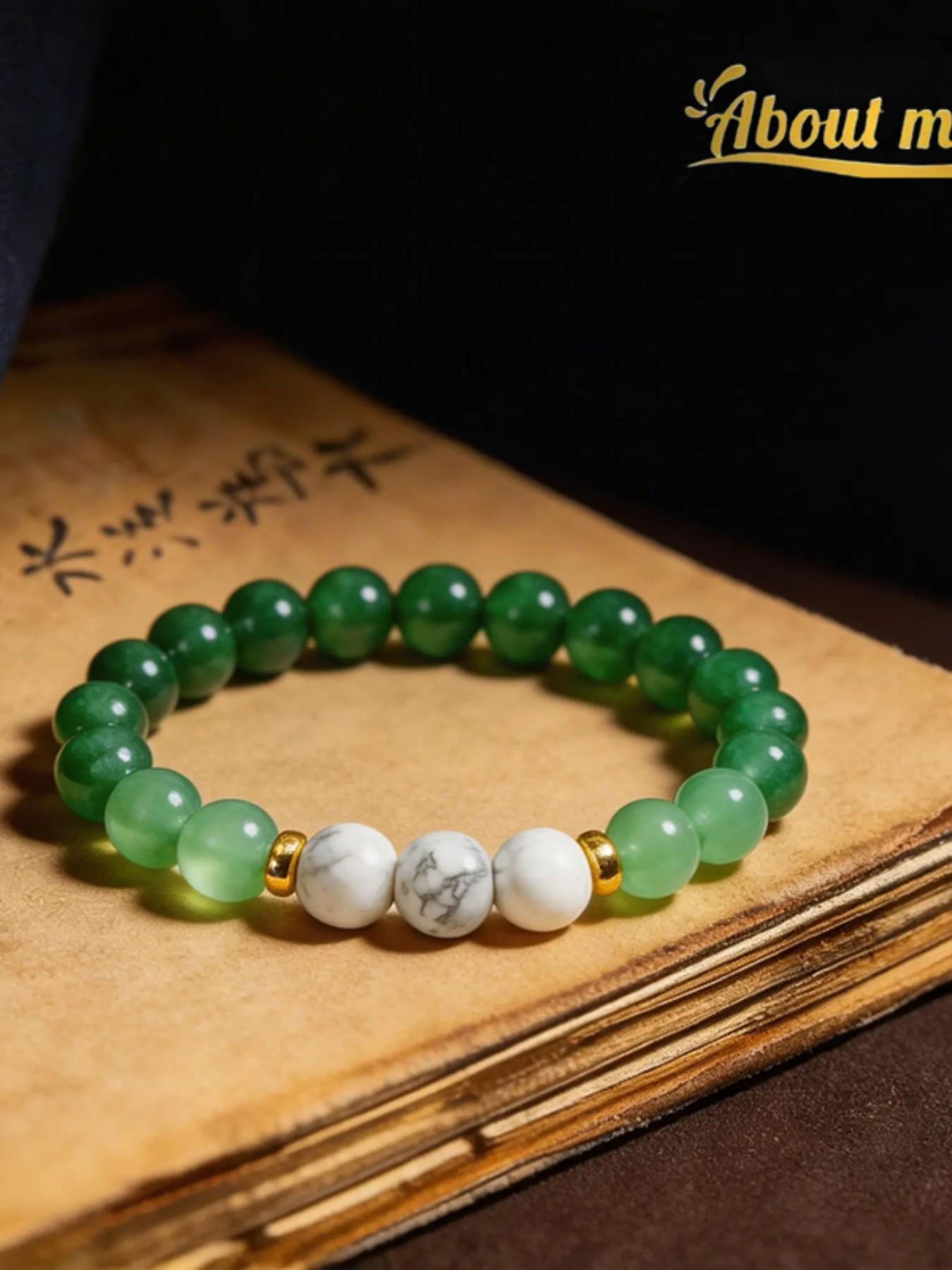 Natural Gemstone Crystal Raw Stone Bead Bracelet, Women's Crystal Bracelet Set, Gift for Girlfriend, About Meow Charging