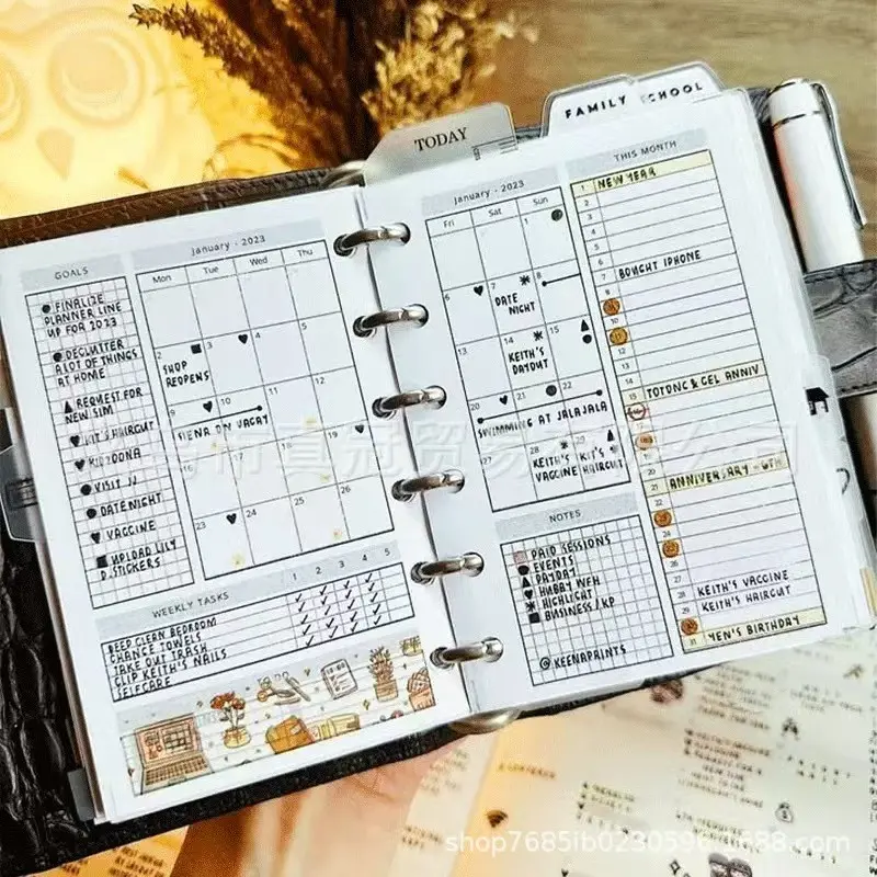 2026 Full Year & 2027 Half-Year Life Area Simple Planning Toolkit, Large Capacity Gift Box with Paperclips, Stickers, Calendar,Life Area Simple Planning Tool Kit, 10 Essential Planners, Goal Setting, Task List Notebook, Daily Planner, Weekly Habit Tracker