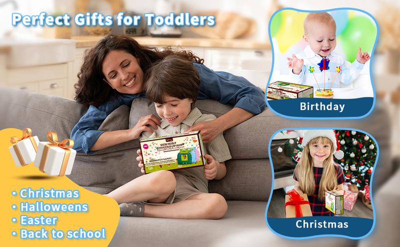 Bilingual Flash Card Learning Device English Spanish Talking Cards for Toddlers Ages 2-4 with 224 Sight Words Ideal Halloween Christmas 2026 New Year Gift Educational Sensory Tool - Vocabulary Flashcards