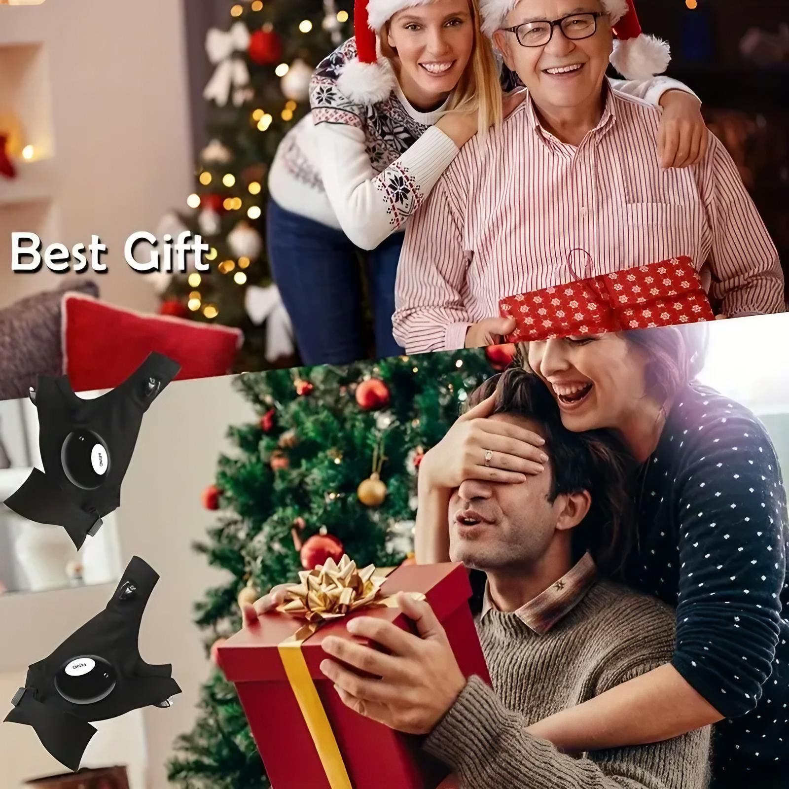 LED Touch Control Gloves, Outdoor Activity Gloves, Waterproof Anti-Slip for Outdoor Work, Running, Fishing, Camping. Adjustable Brightness, Reflective Safety Gear. Durable, Portable Repair Tool. Practical Gift for Christmas, Father's Day.