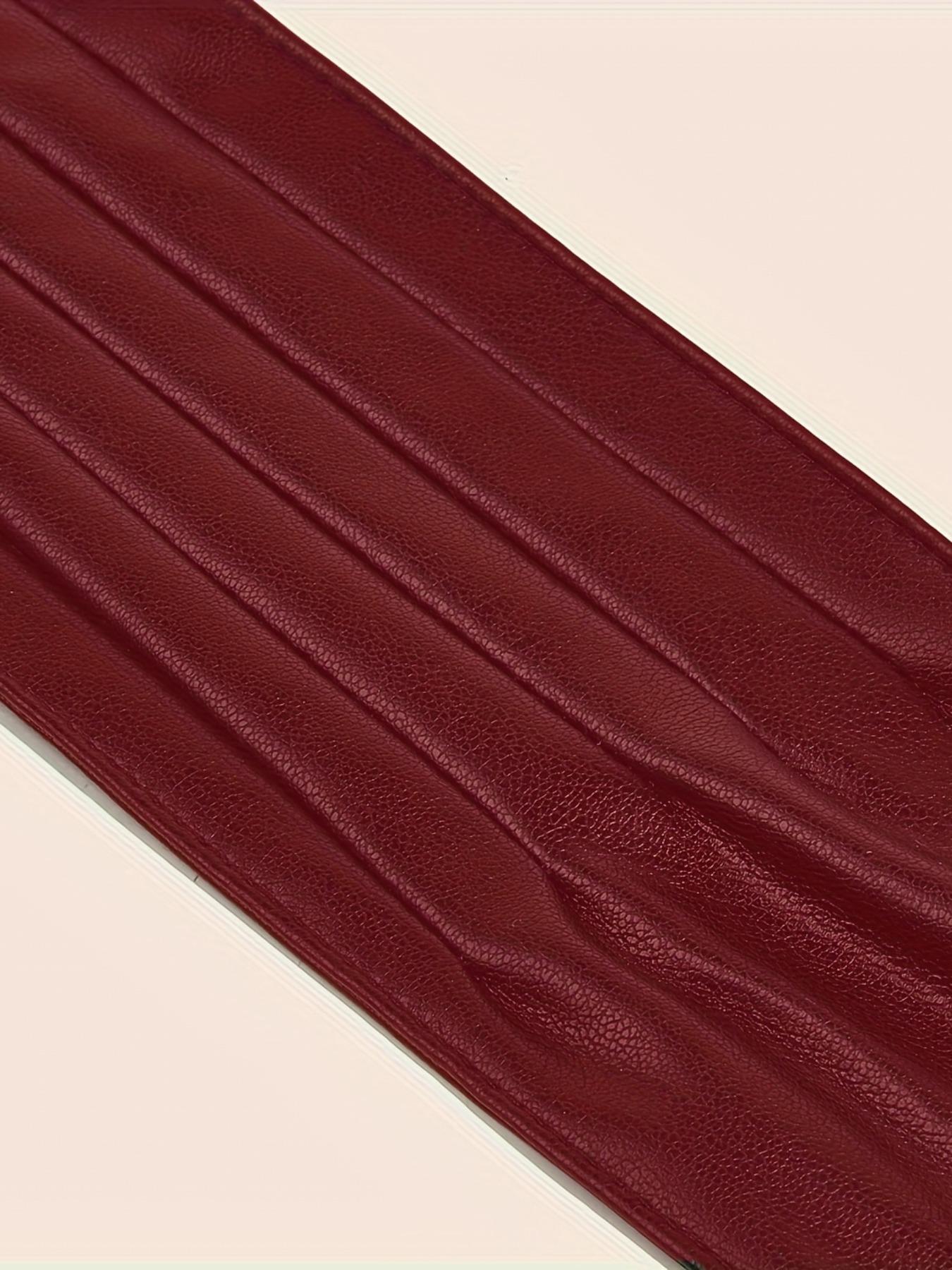 1 Piece Fashion Lace Up Front Design Wide Belt, Casual Trendy Waistband, Casual PU Leather Waist Sash for Women & Men, Fashion All-match Clothes Accessories