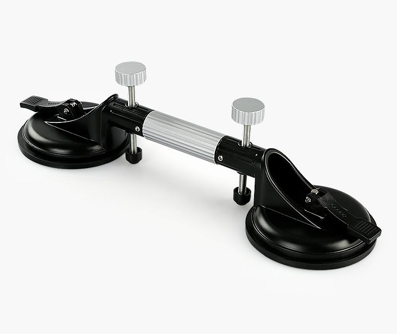 LOZLIN 2PCS Pro Countertop Alignment Clamps - Adjustable Vacuum Suction for Seamless Joints & Leveling on Granite Marble & Stone Slabs Heavy-Duty Installation Tools with 13cm Natural Rubber Cups