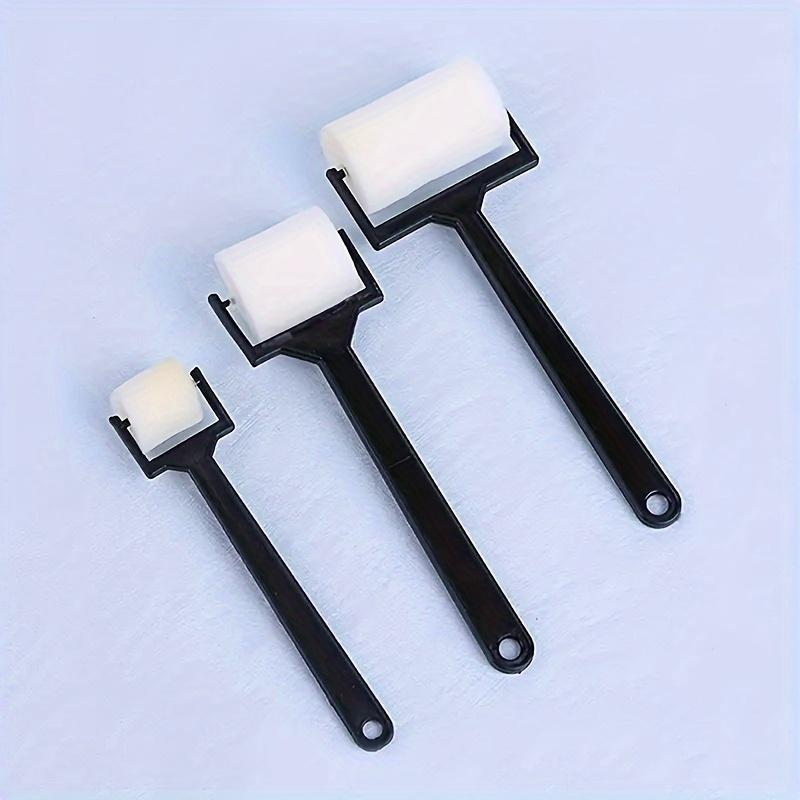 Creative 3pcs/Set Paint Flat Sponge Rollers - Long Handles Art Supplies for Painting Tools, Roller Printing and Doodling