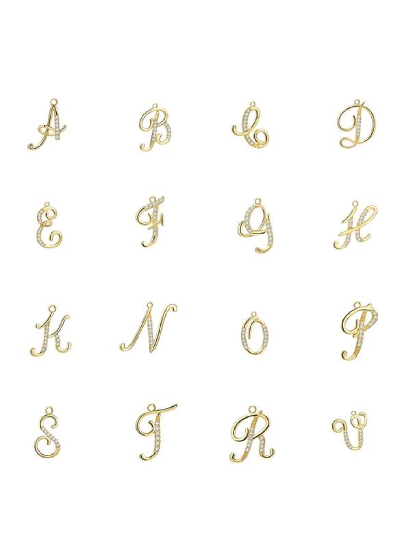 Elegant Sweet 26 Letter Zirconia Star Pendant Necklace, Necklace Initial, High End Necklace, Perfect Gift for Mom Or Girlfriend for Valentine's Day, Mother's Day & Birthdays, Personalized Jewelry Gift