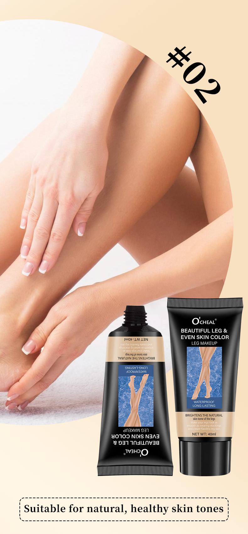 Self Tanning Lotion Leg Makeup Cream 3 Shades Waterproof Long Lasting High Coverage Hydrating Smooth Even Skin Tone Concealer