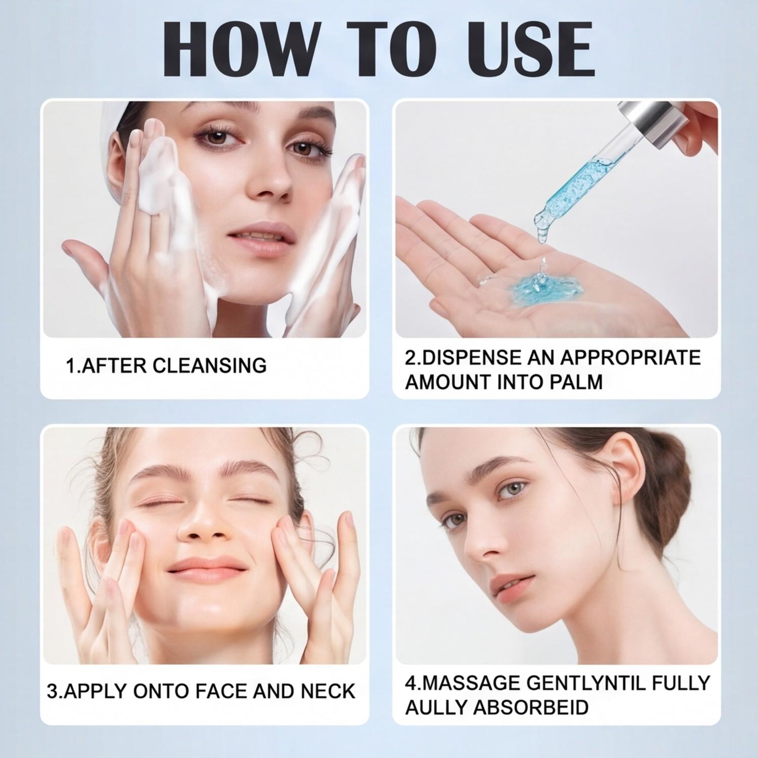 Ghk-Cu Serum for All Skin Types, Overnight Recovery, Firming & Hydrating, Sun Damage Repair, Soothes Sensitivity, Reduces Fine Lines, Mother's Day Gift