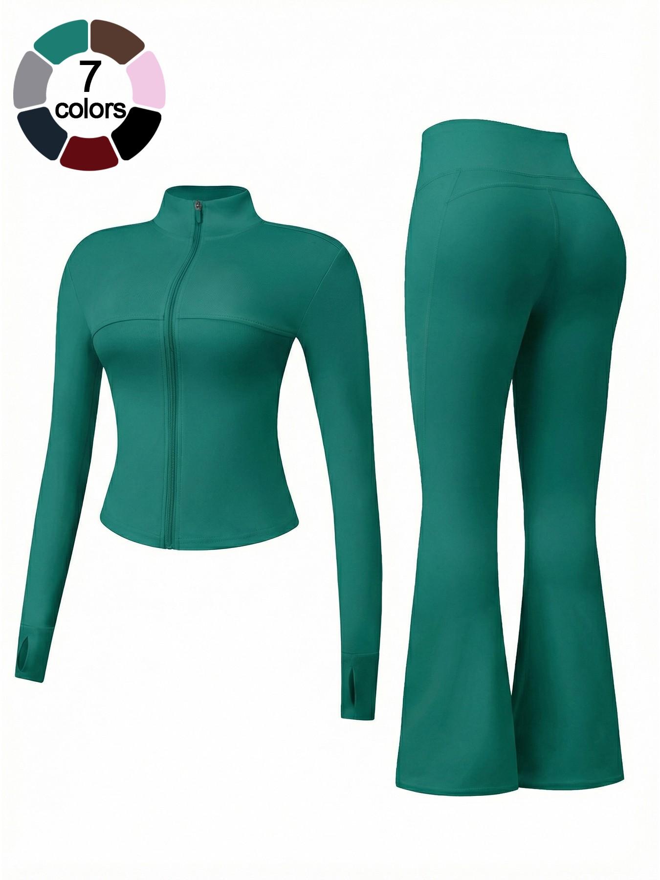 Women's Two-Piece Loungewear Set with Long Sleeve Zipper Jacket and Wide Leg Pants, Perfect for Travel and Home Comfort, Casual Fashion Sleepwear