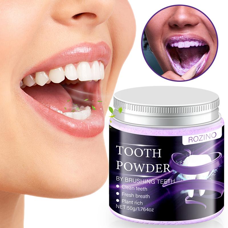 ROZINO Tooth Powder - Natural Oral Care for Clean Teeth & Fresh Breath (50g)