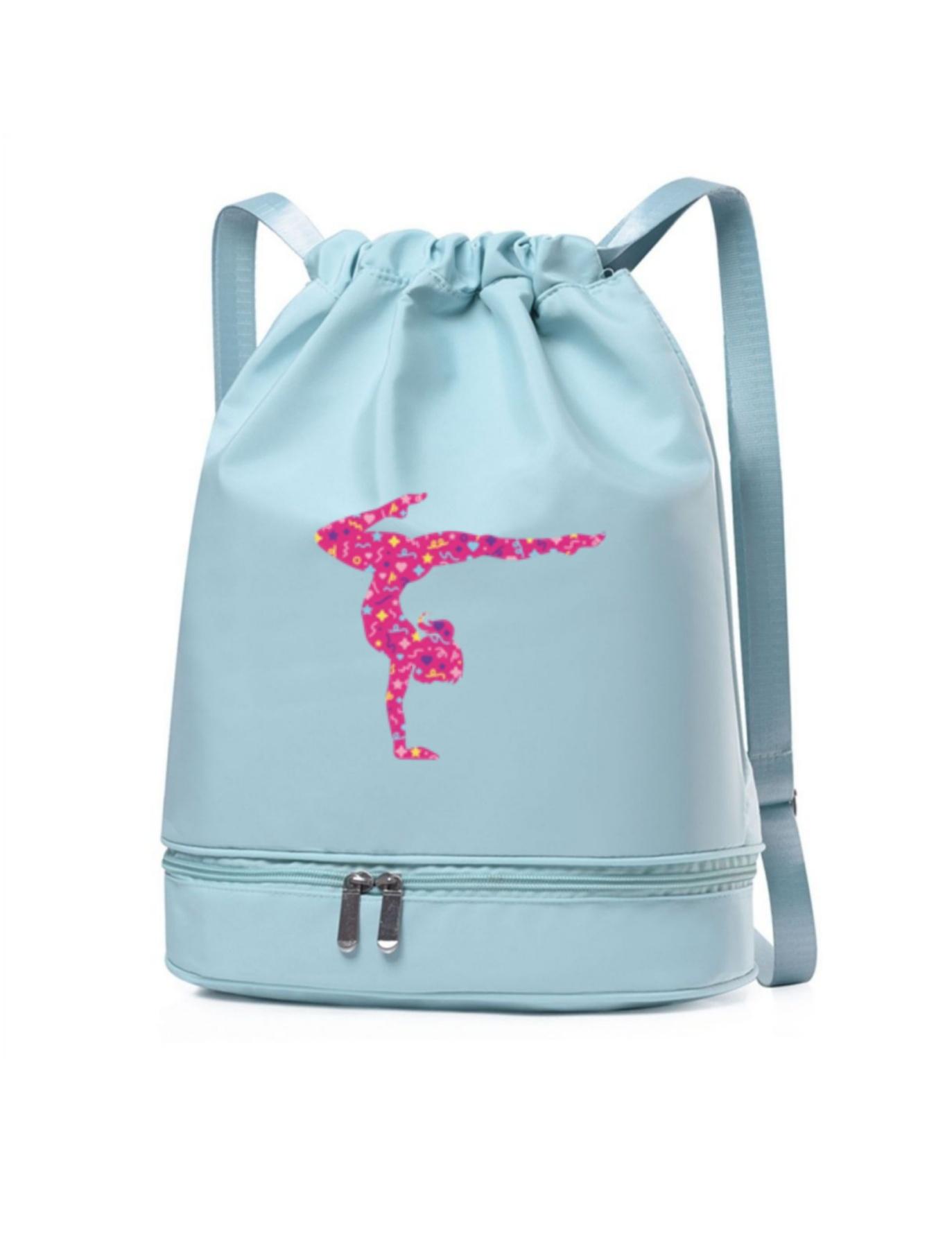 Women's Gym Bag, Adjustable Straps, Drawstring Closure, Independent Shoe Compartment, Rose, Ideal Gift, Daily Use