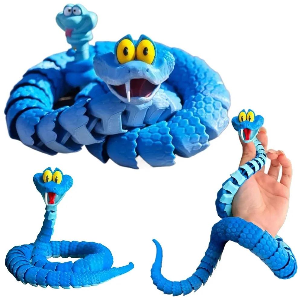 1/2/3PCS 30/68CM Gareth Snake: Joint Simulation Toy Snake From Zootopia, 3D Printed Gareth Snake Model, Stress Relieving Toy, Children'S Gift
