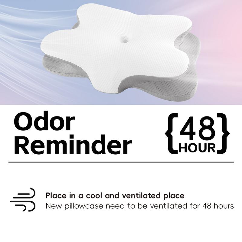 Cervical spine pillow for pain relief-Cervical spine pillow for side back stomach sleeper, ergonomic orthopedic support pillow, memory foam for sleeping, cooling pillowcase, gray, Black Friday Halloween gift Christmas New Year gift Cervical spine pillow for pain relief-Cervical spine pillow for side back stomach sleeper, ergonomic orthopedic support pillow, memory foam for sleeping, cooling pillowcase, gray, Black Friday Halloween gift Christmas New Year gift