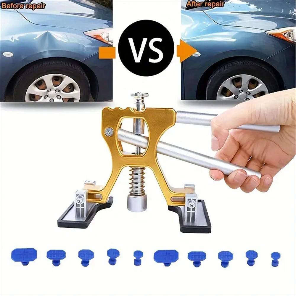 Professional Car Dent Removal Tool Kit, Adjustable Width Dent Puller with Lifters, Durable DIY Auto Repair Tools