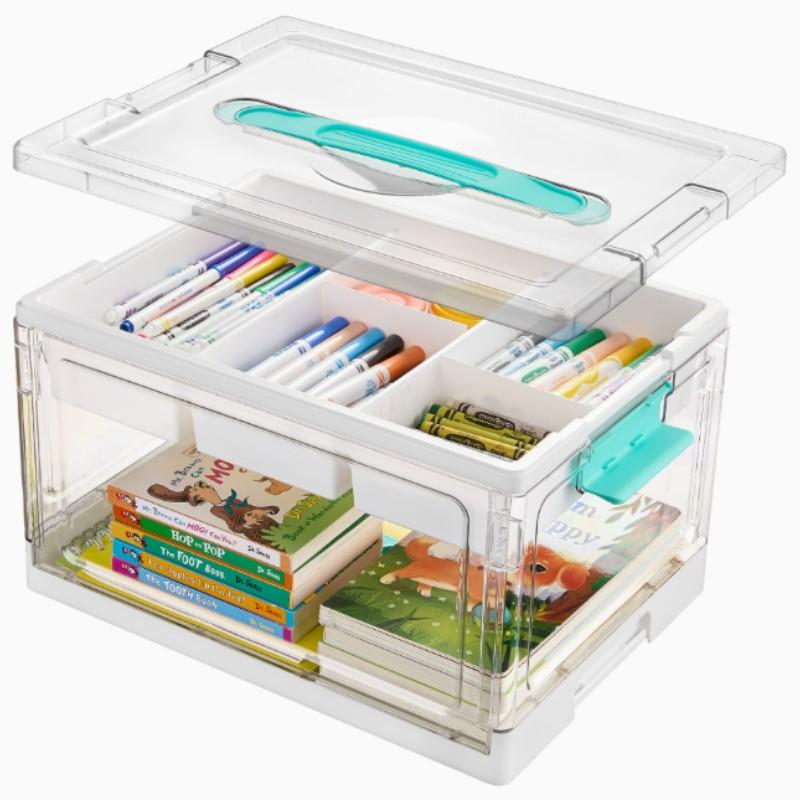 Upgrade Transparent Handmade Storage Box, Multi-Functional Divider for Medicines, Books, Toys, Cosmetics, Easy Access, Home Organization Helper