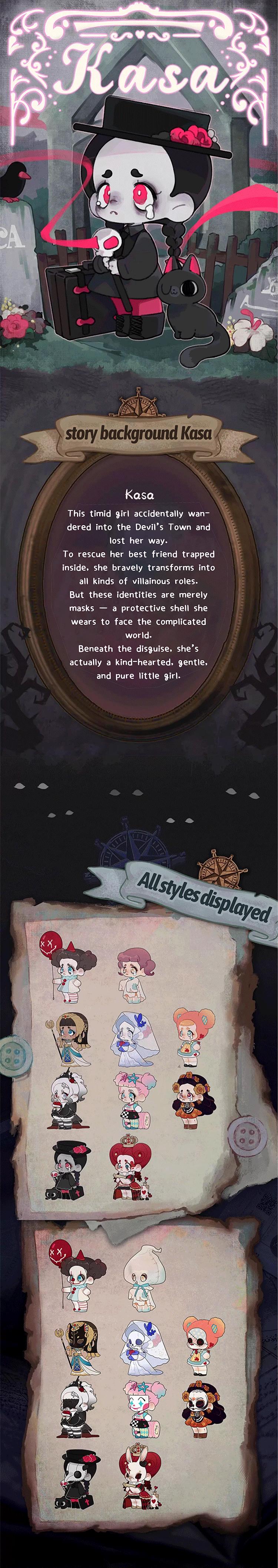 CALEMBOU Kasa Not a Villain Series Anime Blind Box, Cute I'm Not A Clown Series Blind Box Figure for Desktop Ornament Collectable PVC Figure for Halloween Christmas Gifts CALEMBOU Kasa Not a Villain Series Anime Blind Box, Cute I'm Not A Clown Series Blind Box Figure for Desktop Ornament Collectable PVC Figure for Halloween Christmas Gifts