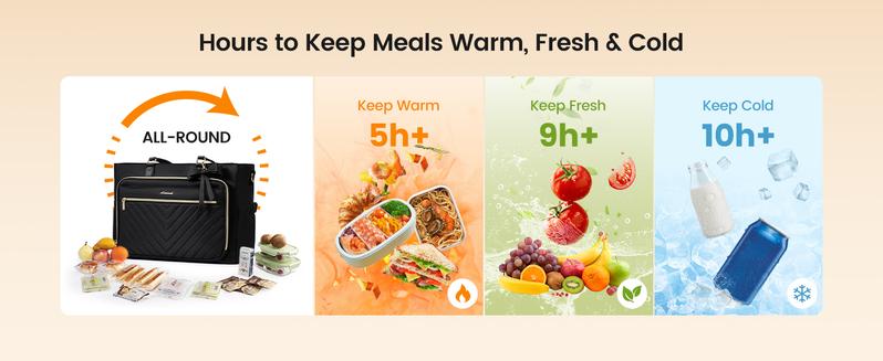 LOVEVOOK Lunch Tote Bag for Women,15.6 Inch&17.3 Inch Large Capacity Work Bag with Laptop Compartment, Teacher Tote Bag with Zipper, Handbag Insulated Bag Leakproof for Nurse, Office, College,TikTokShopStockUp