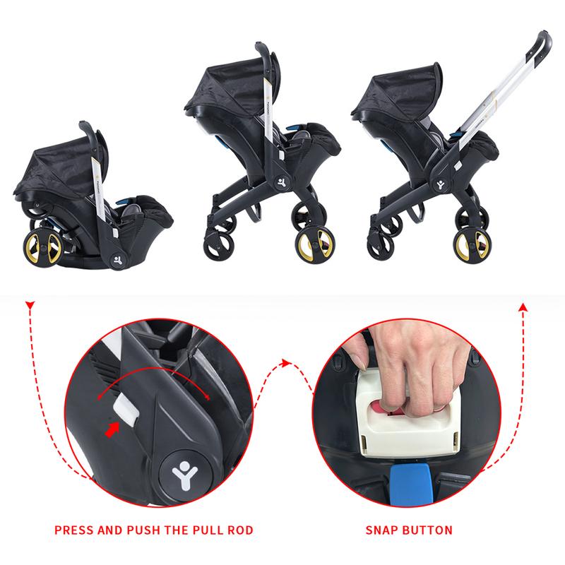 Cochildor All In One Convertible Baby Stroller Without LatchBase -Toddler Stroller With Reversible Stroller Seat ;compact stroller carrinho de bebe affordable strollercompact stroller
