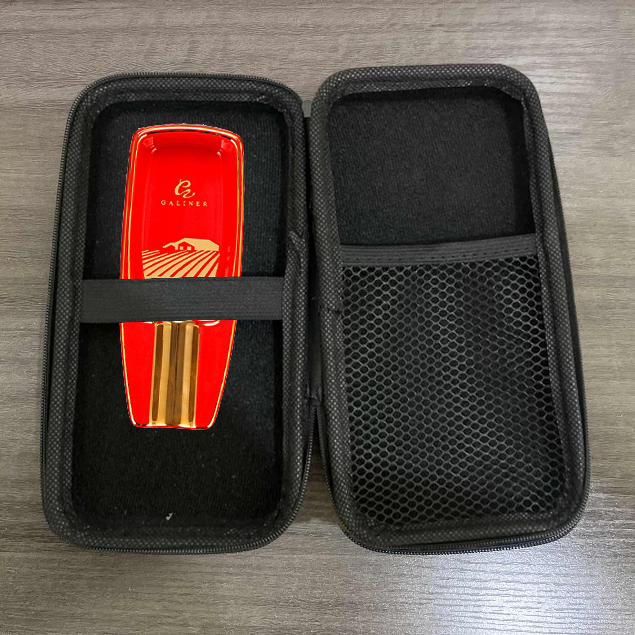 Portable Guba cigar box, with cigar box and waterproof fumigation system (cigar storage bag + green ashtray), can hold 8 cigar (artificial) - travel-friendly cigar rack, ideal men's cigar and storage gift box