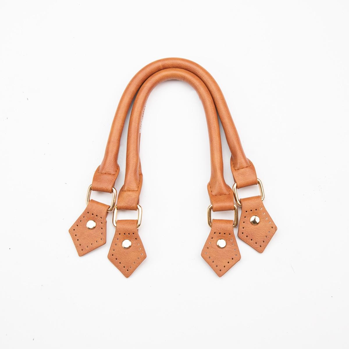 2pcs PU Leather Bag Handle Replacement Straps Suitable for Woven Tote Bags, Handbags, DIY Handmade Bag Accessories - PU Leather Shoulder Straps Compatible for Tote Bag Refurbishing, Easy Install for Handbag & Crafting, DIY Wallet Making