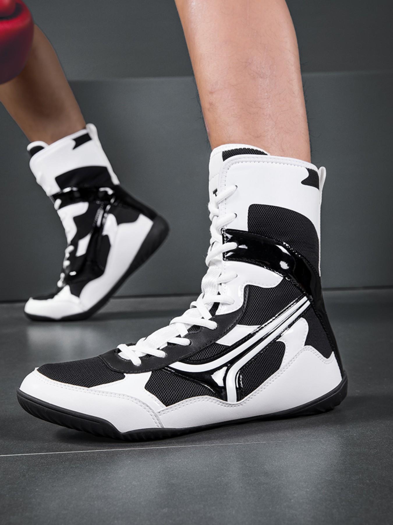 Men's Training Shoes and Sports Shoes, Trendy Fashion Anti-Slip Durable Boxing Wrestling Shoes, Ideal for Various Sports Training Scenarios