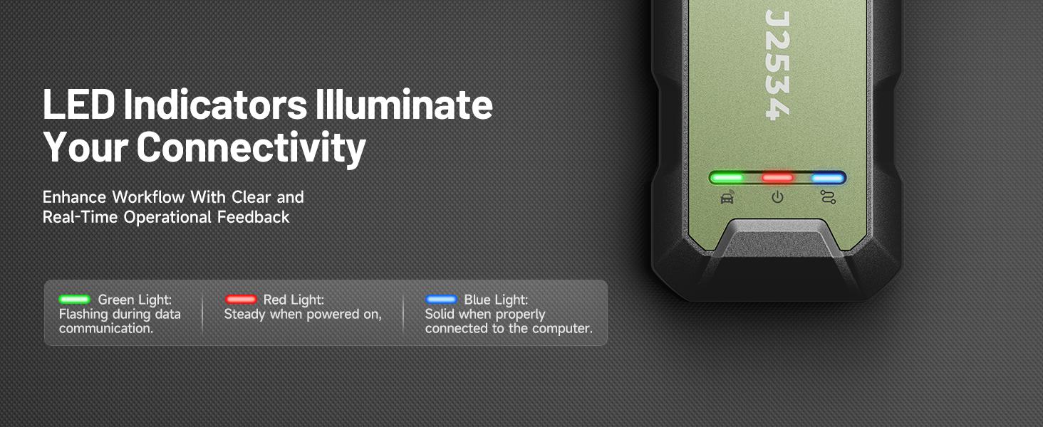 TOPDON RLink J2534 Pass-Thru Programmer, OEM Reprogramming and Diagnostic Tool, Enhanced J2534 VCI, Supports J2534/D-PDU/CAN-FD/DoIP, Compatible with 17+ Vehicle Brands, No OE Software Provided