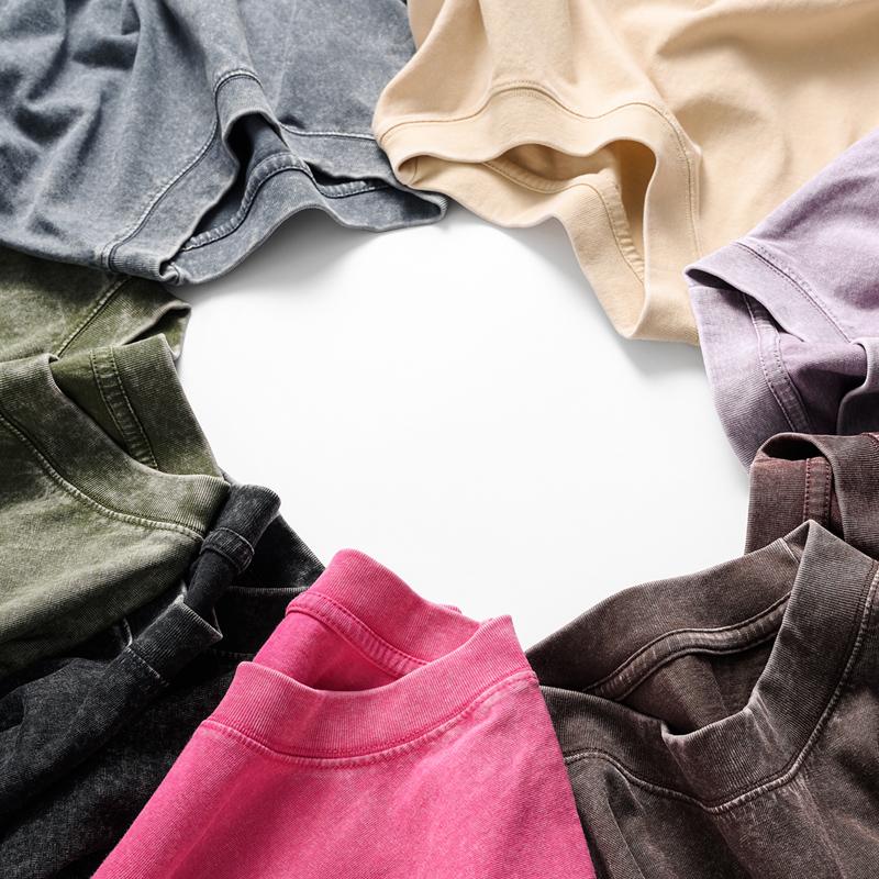 MIDMX Oversized Vintage Streetwear Cotton T-Shirts Solid Colors Men Women's Wear Summer Tops Baggy Crewneck Loose Fits Style 100% Pure Plant Dyed Comfortable Soft Breathable Black Friday Deals Christmas Gift Suits Suits Suits SpringStatements Tshirt