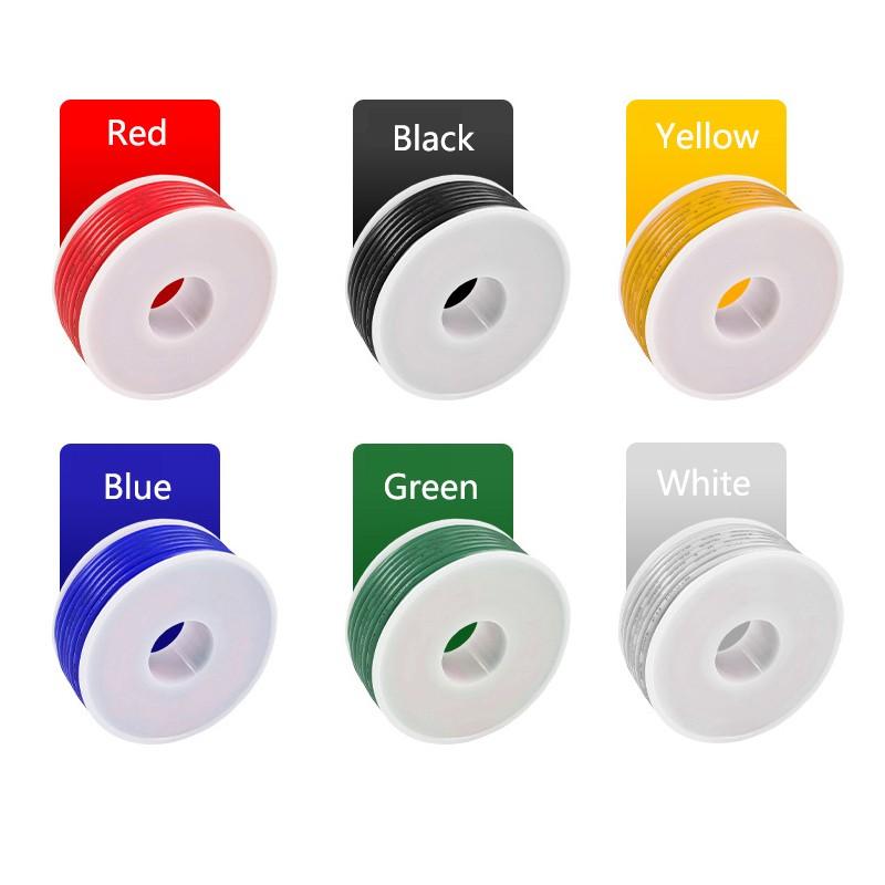 1 Set 16/18/20/22/24/26/28/30 AWG PVC tinned copper Electrical Wire Kit, 6 Color, Tinned Copper wire,For DIY Projects,LED Wire,Home Electrical,Power Wiring,electronic equipment，Car Speaker Wire, AWG Wires