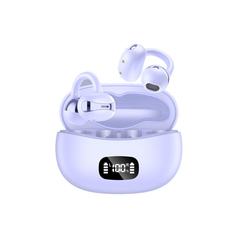 Noise-Canceling Bluetooth-compatible Earbuds, Long Battery Life, Ipx-5 Water Resistant, Ergonomic Design, LED Display, Wireless Connectivity