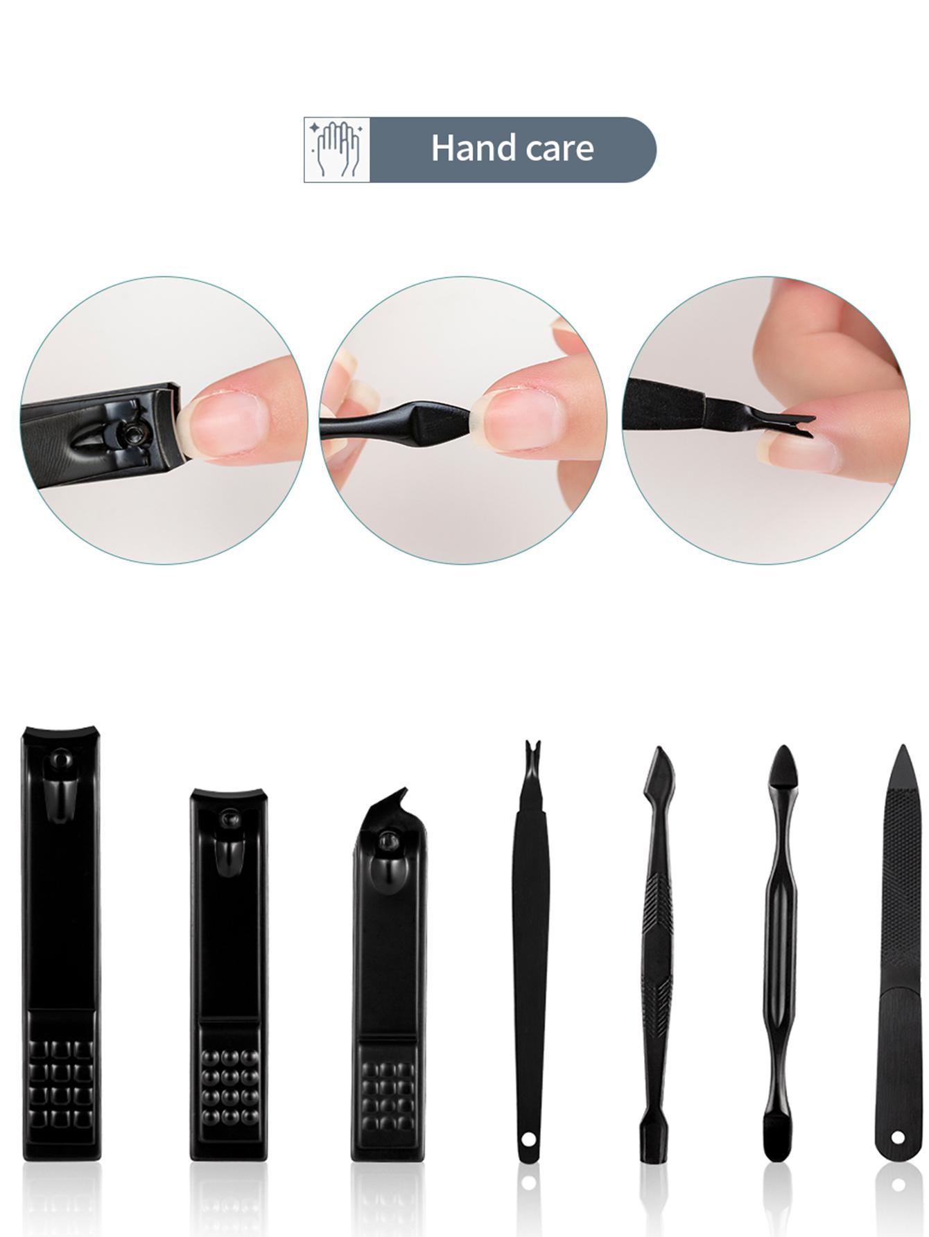 42-Piece Manicure Pedicure Tool Set, Nail Care Tool, Nail Clippers Foot Tools Ear Spoon Combo Kit, Home Travel Storage Box, Perfect Gift Idea